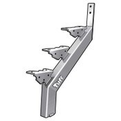 Stringer 3 Tread 3mm HDG Inground Pair